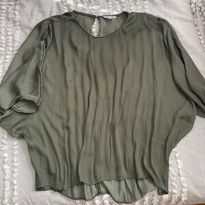 Naked Zebra Olive Women's Blouse
